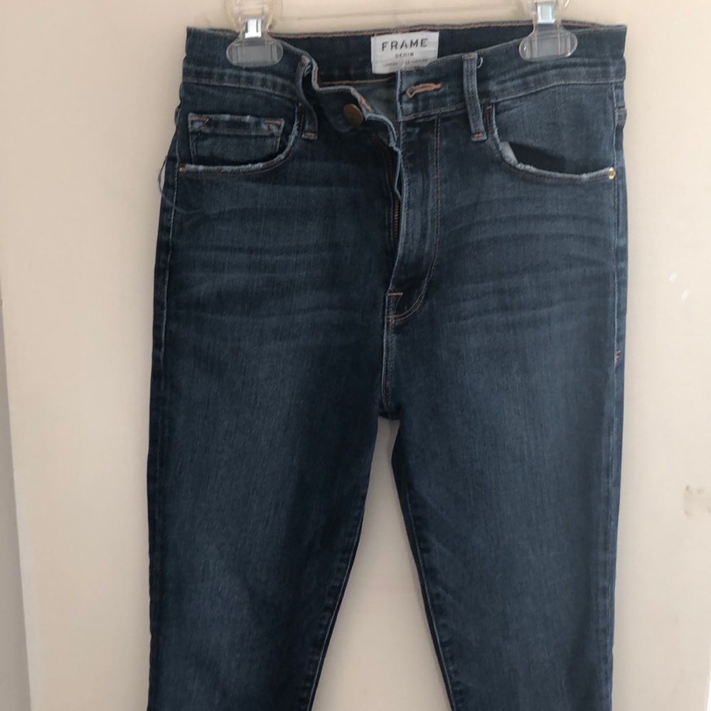 Frame high rise jeans